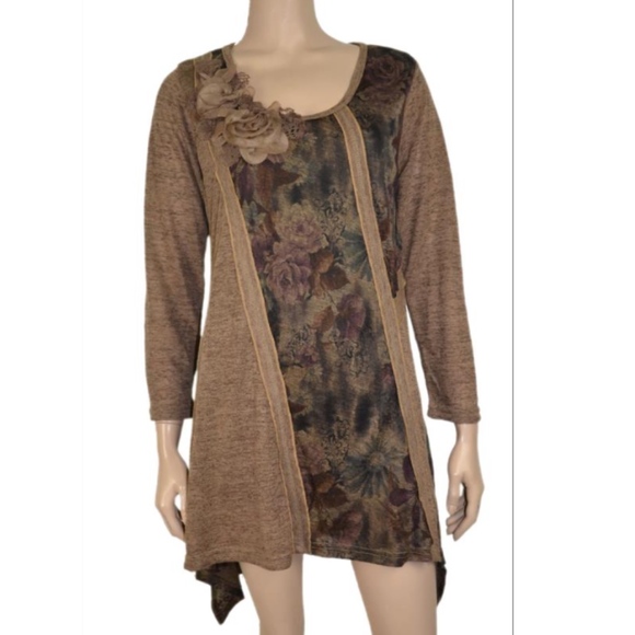 Pretty Angel Dresses & Skirts - PRETTY ANGEL floral boho hippie top tunic dress